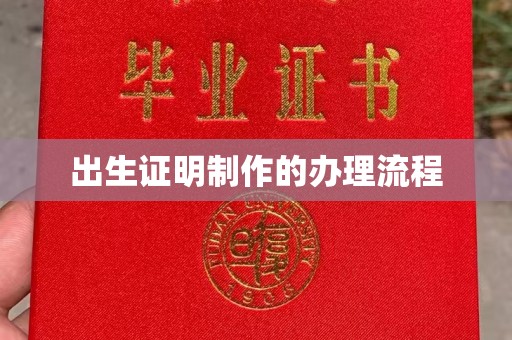 忻州出生证明制作的办理流程
